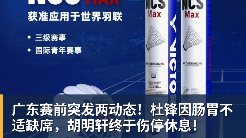 好博体育广东赛前突发两动态！杜锋因肠胃不适缺席，胡明轩终于伤停休息！