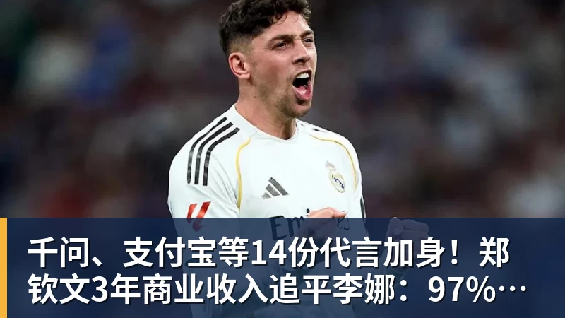 好博体育千问、支付宝等14份代言加身！郑钦文3年商业收入追平李娜：97%来自赞助商